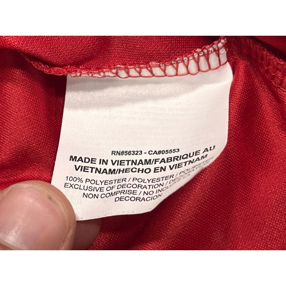 Nike Golf DriFIT Polo XL Red Moisture Wicking Performance Shirt Bach Embroidered - Picture 12 of 16